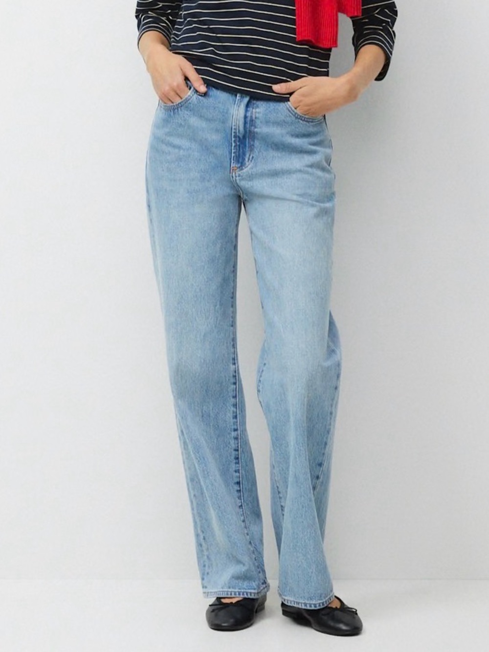 Aritzia Denim Forum Farrah Hi-Rise wide leg